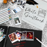 12 Pcs 2026 Graduation Guest Book with Photo Sign Decor 80 Pages