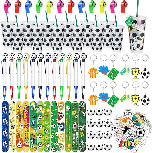 122 Pcs Soccer Party Favors Set Soccer Goodie Bags Stuffers Includes