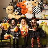 Orange Halloween Balloon Arch Garland Orange Sand White Party