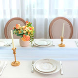 Snowkingdom Light Blue Table Runner 10FT, Baby Blue Sheer Cheesecloth