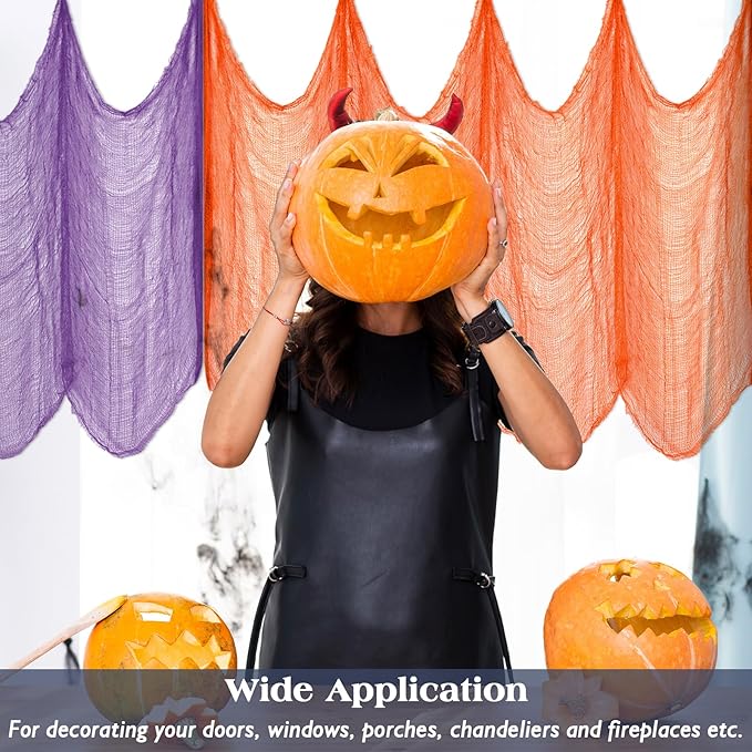 12 Pack Halloween Creepy Cloth 30 x 75 Inch Creepy and Spooky