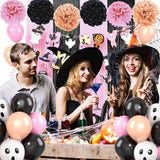 Pink Halloween Party Decorations Set Include HAPPY HALLOWEEN Banner