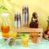 50 Pcs Movie Night Cups 12 oz Plastic Movie Theme Glasses Clear