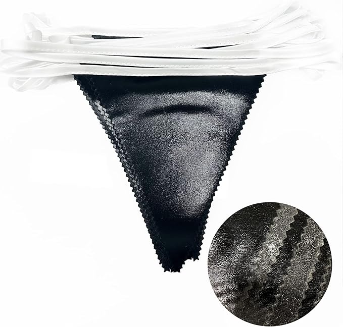 Black Party Decorations Triangle Pennant Banner Flag Black Metallic