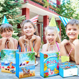 24 Pieces Summer Pool Party Favors Bags Beach Gift Goodie Paper Bags
