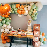 Fall Balloons Garland Arch Kit, Burnt Orange Pumpkin Foil Balloons,