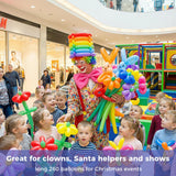 LovesTown 260 Balloons for Twisting Animal Balloons, 150 PCS Assorted