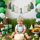 Wild One High Chair Banner For 1st Birthday Party Boy Decorations