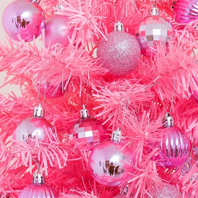 XmasExp 24ct Christmas Ball Ornaments Shatterproof Christmas Ornaments