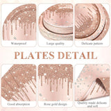 452 Pcs Rose Gold Party Supplies Birthday Decorations Include Glitter