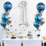 KatchOn, Giant Silver 1 Balloon Number - 40 Inch | 1 Balloon for 1st