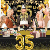 35th Birthday Decorations for Men Women with 35th Birthday Banner