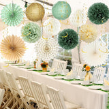 Engagement Party Decorations Green and Gold Glitter Happy Engagement