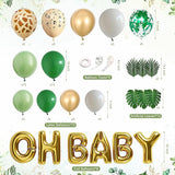 Safari First Birthday Decorations for Boy 116 Pcs Wild One Birthday