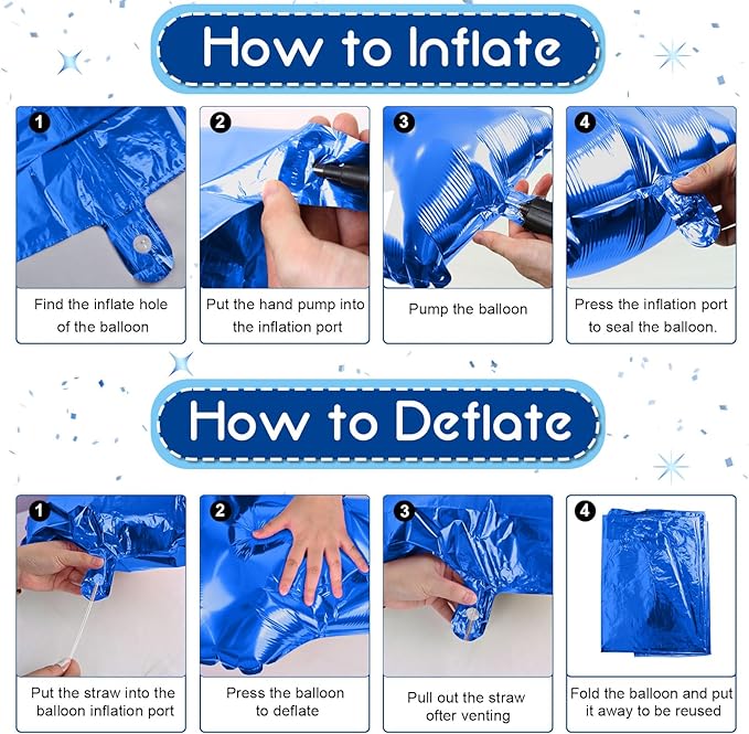 35th Birthday Balloon Decoration for Men, Big Self Inflating Dark
