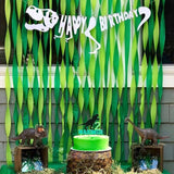 PartyWoo Crepe Paper Streamers 6 Rolls 492ft, Pack of Lime Green,