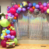 Neon Balloon Arch Garland Kit, Colorful Rainbow 70s 80s 90s Theme