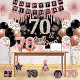 70th Birthday Decorations for Women 32PCS 70th Birthday Party
