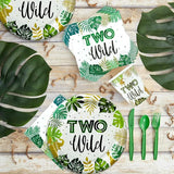 Two Wild Birthday Decorations Tableware Safari Jungle Theme 2nd