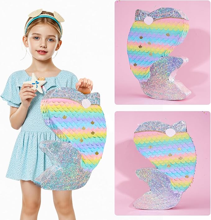 Dolphin Piñata for Girls Mermaid Princess Birthday Decorations