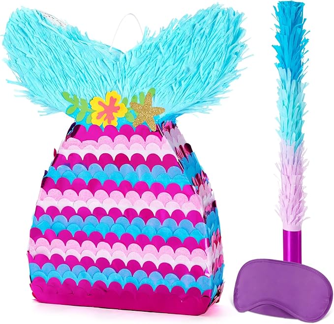 Mermaid Piñata Mermaid Party Games Decorations Mermaid Tail Piñata