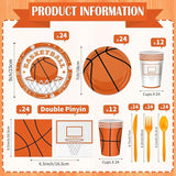 168PCS Basketball Party Supplies for Teenagers Sports Themed