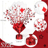 12 Set Casino Poker Theme Decorations for Table Centerpiece Star