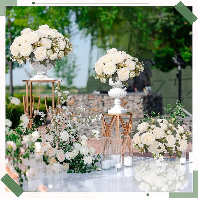 8 Bundles Artificial Peonies Flowers Boho Faux Flowers Arrangements