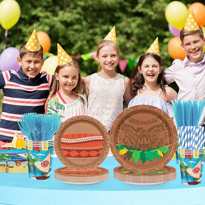 168PCS Ocean Party Supplies for Boys Girls Cartoon Beach Themed