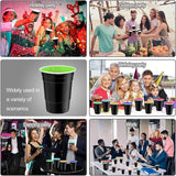 120 pcs 16 oz black plastic cups Halloween plastic Disposable Cups