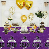 QZYL 2 Pcs Graduation Tablecloth, 108" X 54" Plastic Graduation