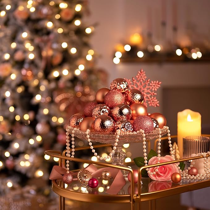 Valery Madelyn Christmas Tree Decorations Ornament Set, 50ct 2 Inches