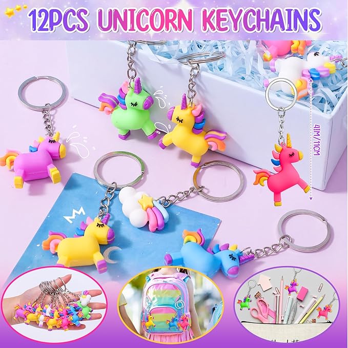 184Pcs Unicorn Party Favors Unicorn Birthday Party Supplies for