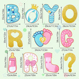 11 Pcs Gender Reveal Decorations Baby Shower Yard Signs with Stakes