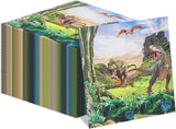 100pcs Dinosaur Napkins 13x13 Inches Disposable Dino Party
