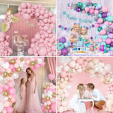 Amandir 153pcs Pink Balloons Arch Garland Kit, Different Sizes 18 12
