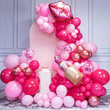147pcs Pink Balloon Garland Arch Kit for Girls Birthday Party
