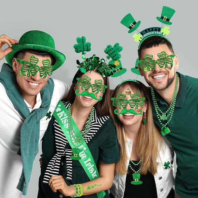 180Pcs St Patrick's Day Accessories Party Favor Set Tattoo Stickers