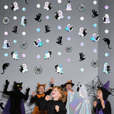 Iridescent Black Halloween Decorations Holographic Ghost Black Cat