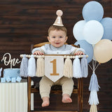 First Birthday High Chair Banner Decorations For Boy 1st Birthday