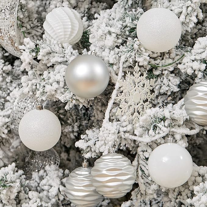 XmasExp 24ct Christmas Ball Ornaments Shatterproof Christmas #4