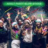 JICUICUI Glow Sticks Bulk Party Pack- Ultra Bright 500PRO Glow in the