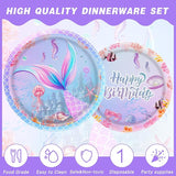 140pcs Mermaid Birthday Party Decorations Set Mermaid Party Supplies