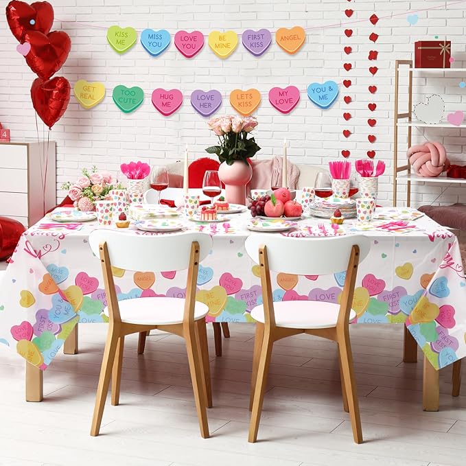 403 Pcs Valentine's Day Party Supplies for 50 Conversation Heart