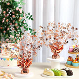 3 Pcs 50th Rose Gold Birthday Decorations for Table Centerpieces