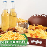 50 Pcs Football Party Decorations Disposable Food Tray for Super
