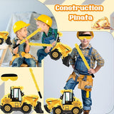 Construction Dump Truck Pinata with Pinata Bat Blindfold Confetti