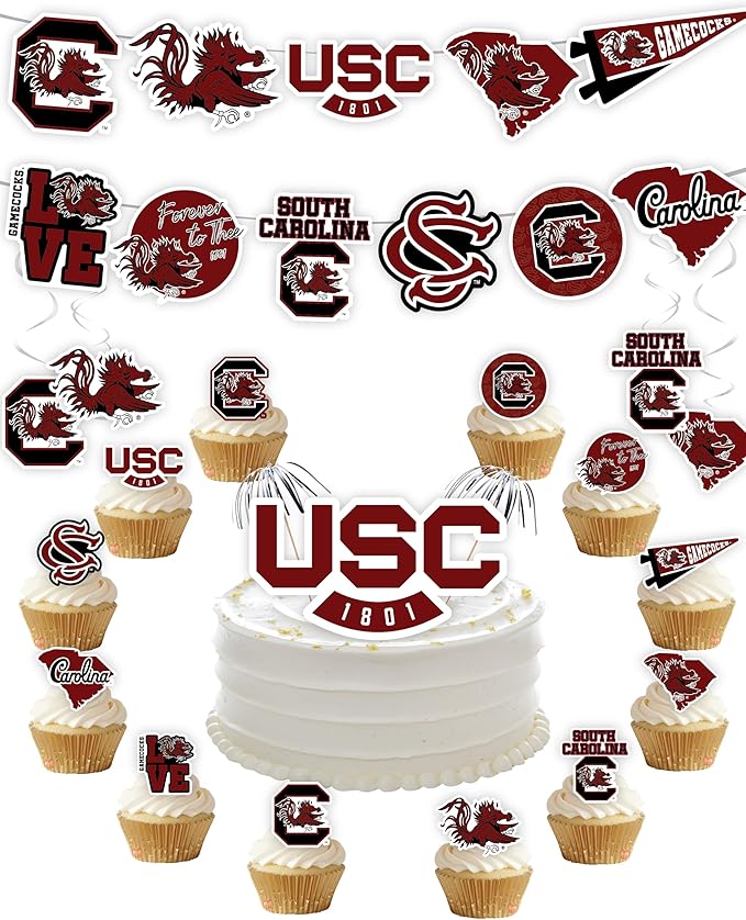 USC Party Supplies for Football, Birthday Gift, Graduation Party