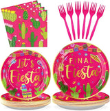 96Pcs Final Fiesta Bachelorette Party Decorations Hot Pink Mexican