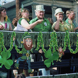 St Patricks Day Garland Decor 50Ft Glitter Tinsel Irish Shamrock